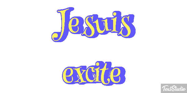 Je suis excité Effet de texte