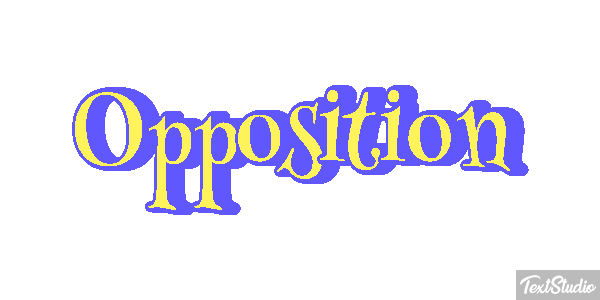 Opposition Efecto de texto