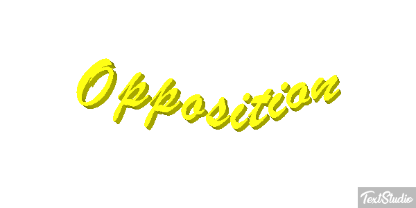 Opposition Efecto de texto
