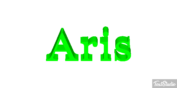 Aris Texteffekt