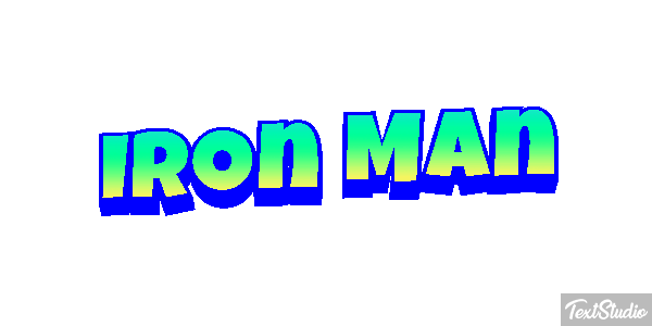 Iron Man Effetto testo