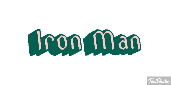 Iron Man Effetto testo