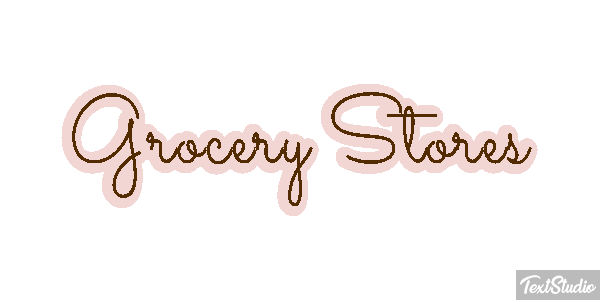 Grocery Stores Efeito do texto
