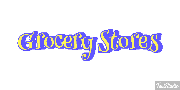 Grocery Stores Efeito do texto