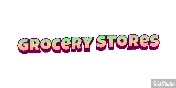 Grocery Stores Efeito do texto