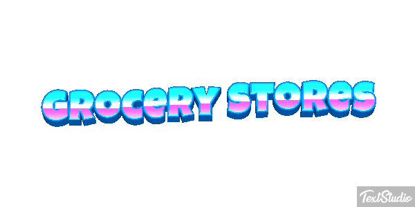 Grocery Stores Efeito do texto