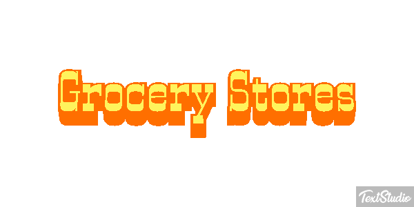 Grocery Stores Efeito do texto