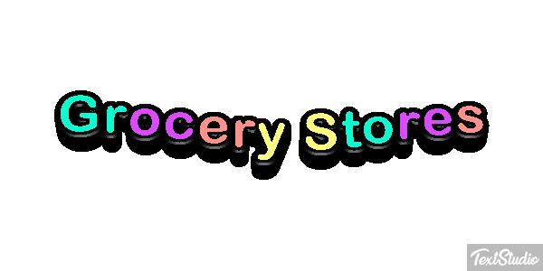 Grocery Stores Efeito do texto