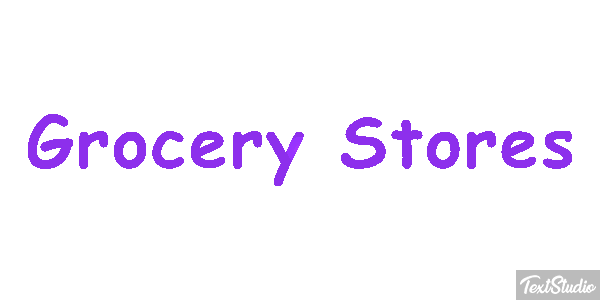 Grocery Stores Efeito do texto