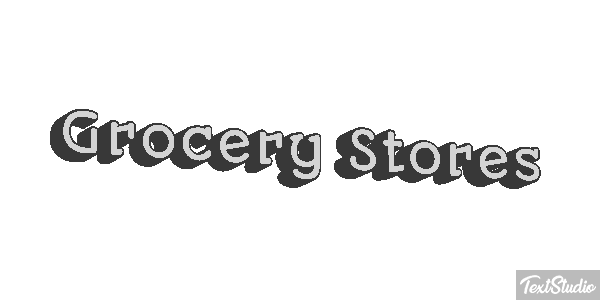 Grocery Stores Efeito do texto