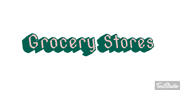 Grocery Stores Efeito do texto