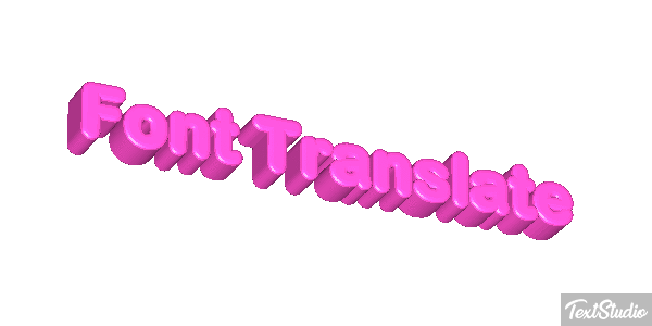 Font Translate Effetto testo