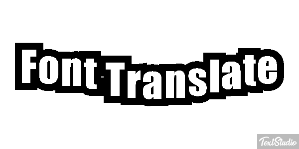 Font Translate Effetto testo