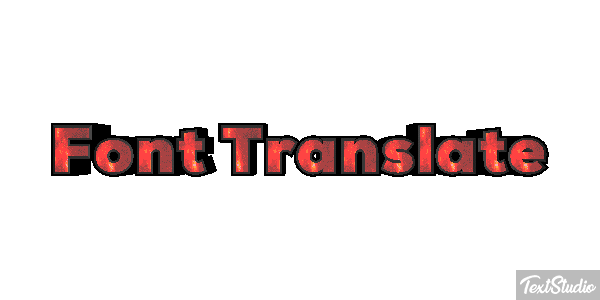 Font Translate Effetto testo