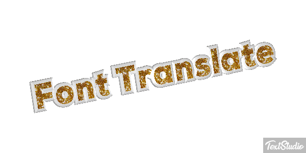 Font Translate Effetto testo