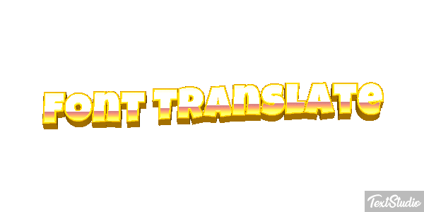 Font Translate Effetto testo