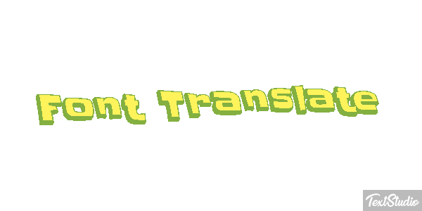 Font Translate Effetto testo