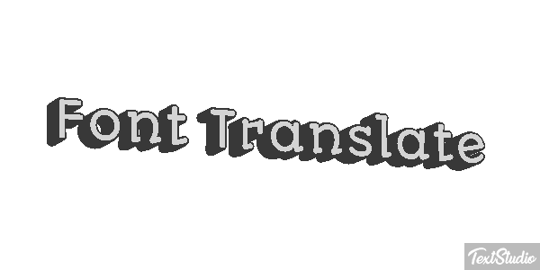 Font Translate Effetto testo