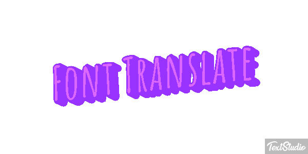 Font Translate Effetto testo