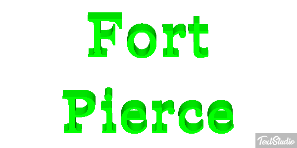 Fort Pierce Efeito do texto