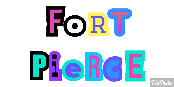 Fort Pierce Efeito do texto