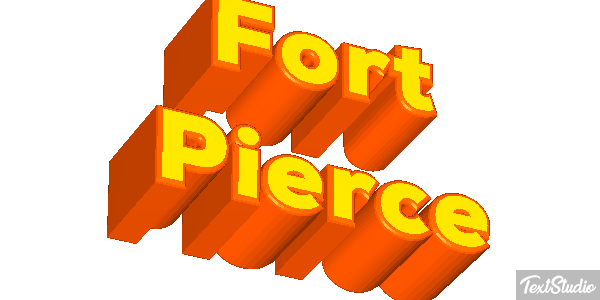 Fort Pierce Efeito do texto