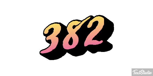 382 Text effect