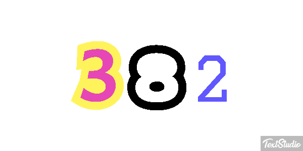 382 Text effect