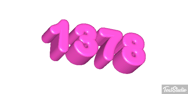 1378 Tekst effect