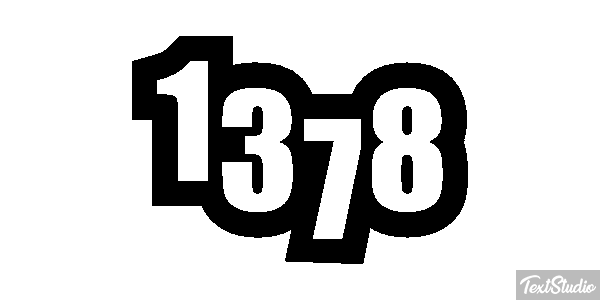 1378 Tekst effect