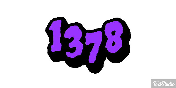 1378 Tekst effect
