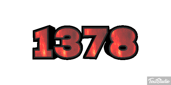 1378 Tekst effect