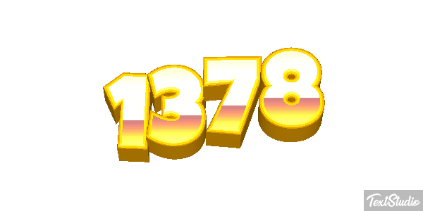 1378 Tekst effect