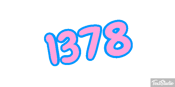 1378 Tekst effect