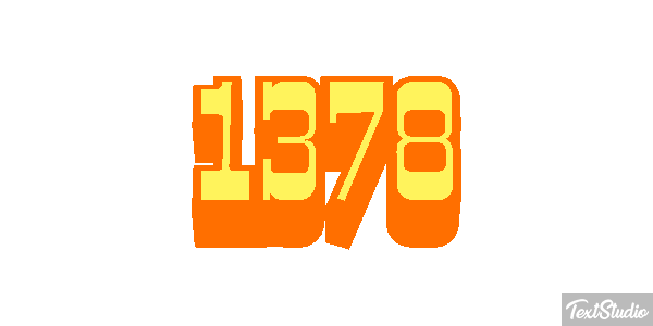 1378 Tekst effect