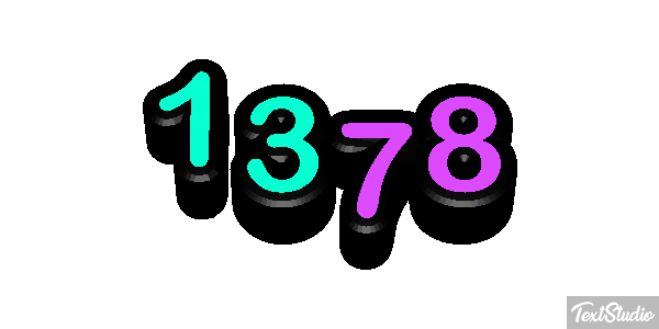 1378 Tekst effect