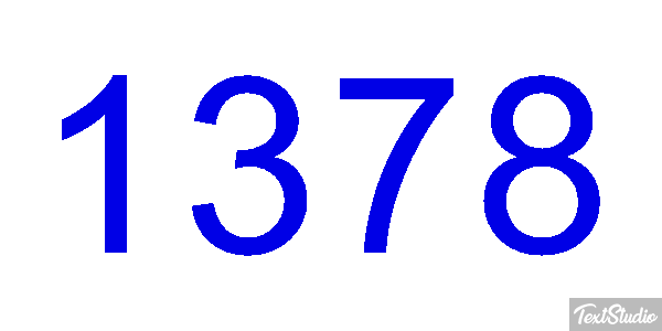 1378 Tekst effect
