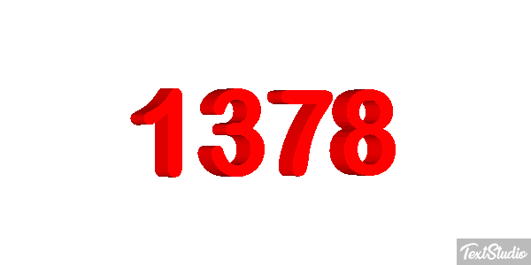 1378 Tekst effect