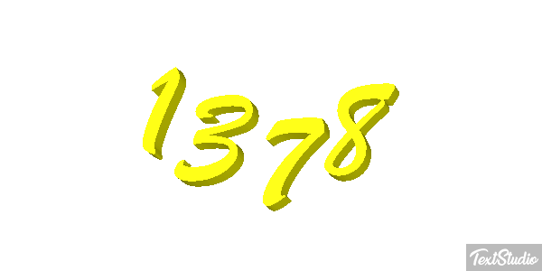 1378 Tekst effect