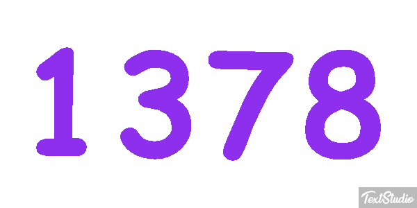 1378 Tekst effect
