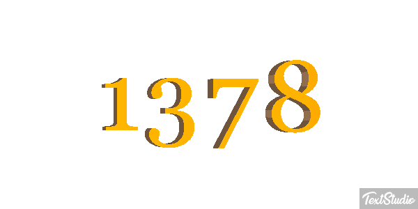 1378 Tekst effect