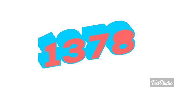 1378 Tekst effect