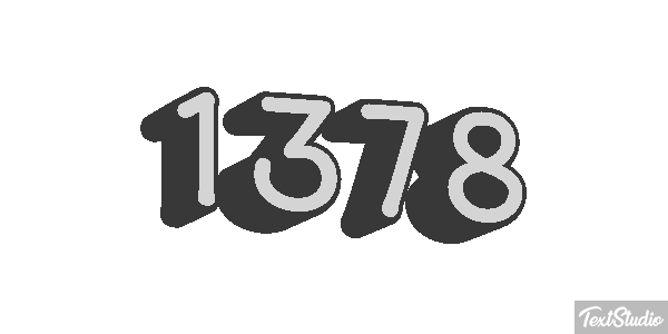 1378 Tekst effect