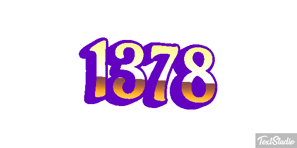 1378 Tekst effect