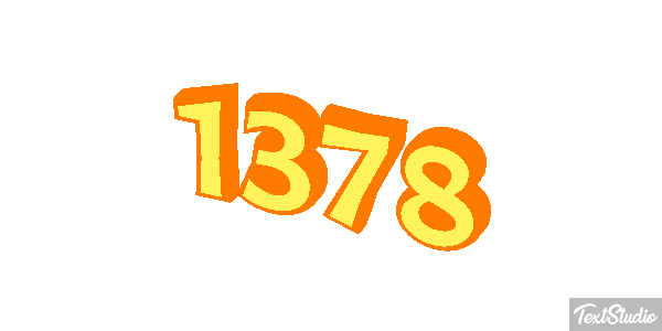 1378 Tekst effect