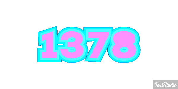 1378 Tekst effect