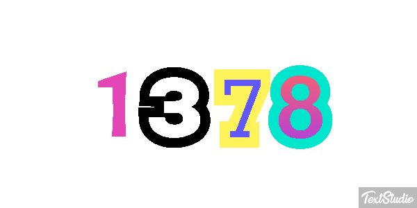 1378 Tekst effect