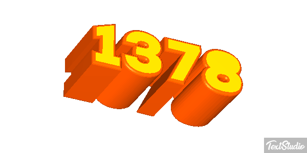 1378 Tekst effect