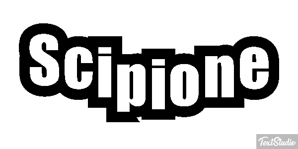 Scipione Effetto testo