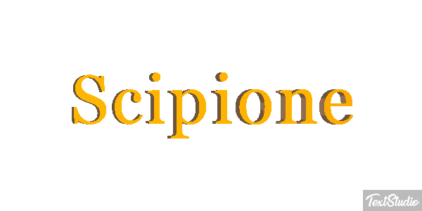 Scipione Effetto testo